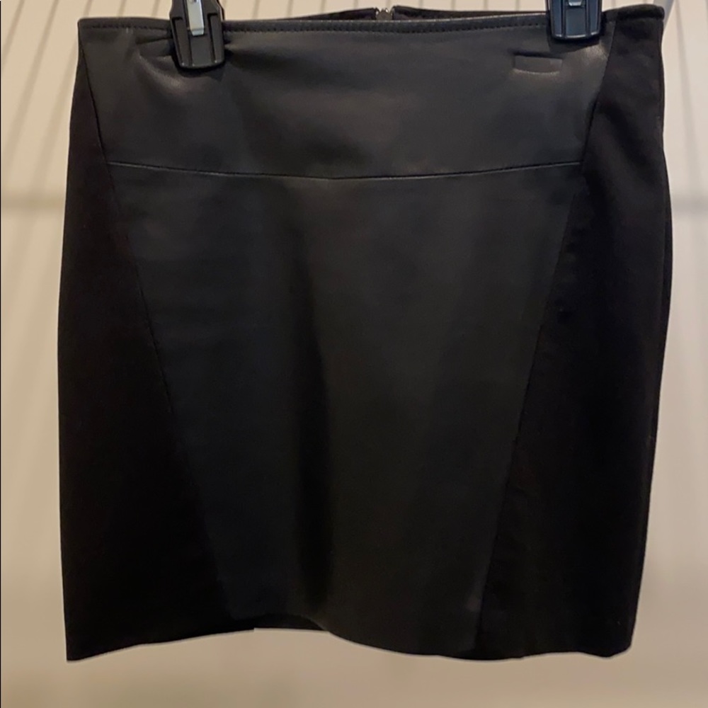 Black Leather Mini Skirt